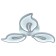 LED lamp 72W 5760lm 3000K-6500K, size 59x59x7.5 cm