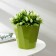 Kashpo for flowers with an insert "Palermo", 1.8 liters, olive color