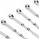A set of skewers for barbecue 6 pcs, hilt - ring, width - 1 cm, 60 cm