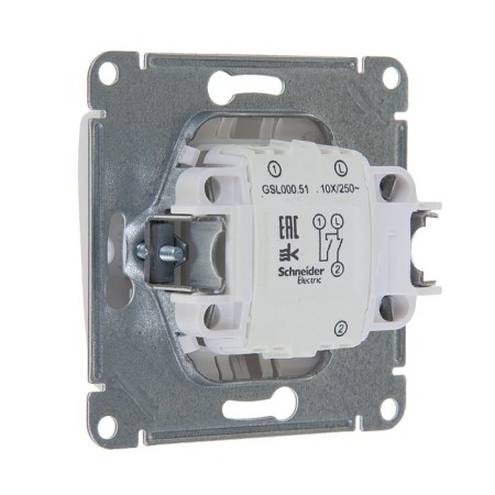See Glossa switch, 10 A, 2 keys, IP20, hidden, white, GSL000151-2