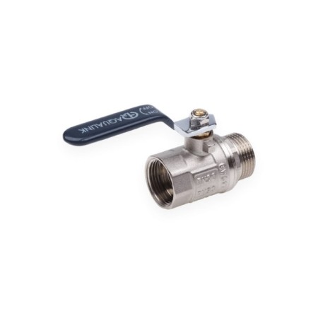 Ballic Aqualink, PN 50 tap, internal/outer thread 1 1/2 ", handle, nickel.-1