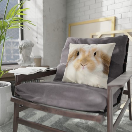 Decorative Ethel Pillow "Rabbit" 40x40 cm, Gabardin, 100% p/e-1