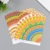 Scrapbooking paper "Ethnic patterns" density 180 grams set 10 pcs 15.5x17 cm