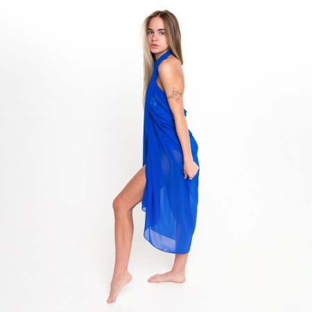 Pareo female, blue color, size 120x170 cm-3