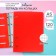 Notebook on rings A5 120 sheets in Calligrata Called Red, Plastic Cover, OFSET block