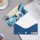 The envelope for the money "Magic moments!" glitter, blue flowers, 20.7x23 cm