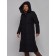 Coat insulated winter female, size 44, black color