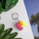 Keychain plastic puzzle "cube" 3.5x3.5 cm