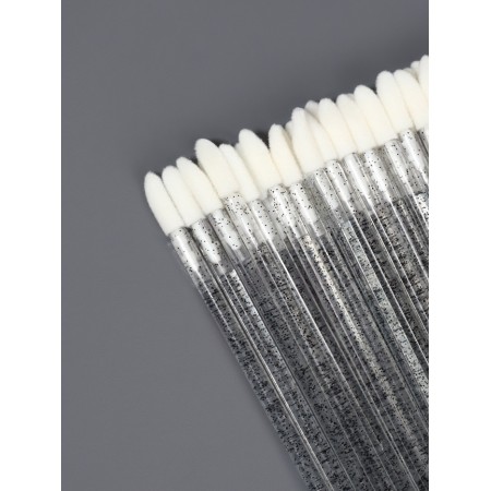 Applicators for lipstick and shine, set - 50 pcs, 9 cm, black color-3