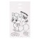 Set for creativity: applique with sequins and applications with feathers and rhinestones "Fox"