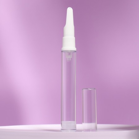 A bottle for storage, with a dispenser, 15 ml, white/transparent color-1