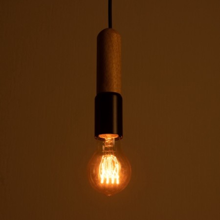Lamp "Bombat" E27 40W black 4x4x18cm-3
