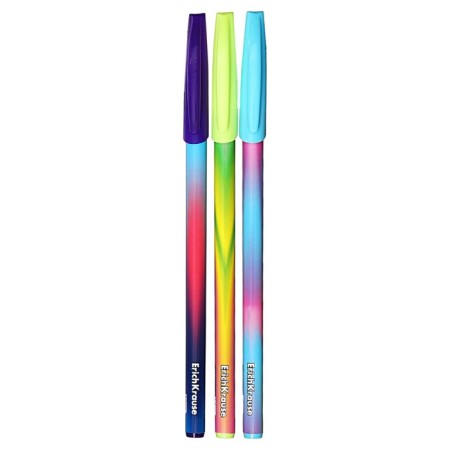 Set of ballpoint pens 4 pcs, erichkrause, "neo stick Cool Ray" node 0.7 mm color blue blue-2