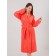 Women's bathrobe, with a shack, size 44-46, coral color