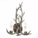 Sconces st. SL154.701.02. Corna. 2x40 watts, E14, 38x50 cm, gray color