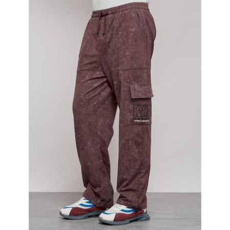 Sports male trousers, size 54, brown color-11