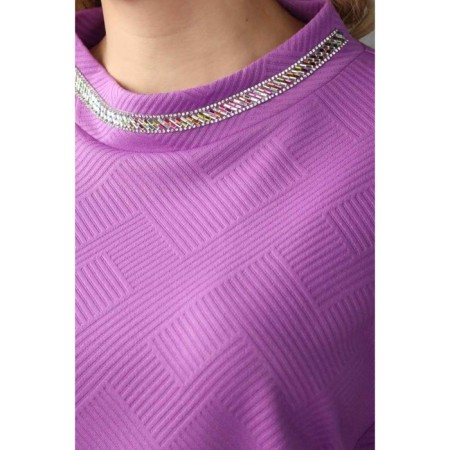 Female dress, size 54, purple color-2