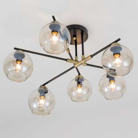 Ceiling chandelier "Henri" E14 6x60 watts-5