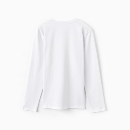 Jumper (Longsliv) Male Minaku: Basic Line Man Color White, size 46-8