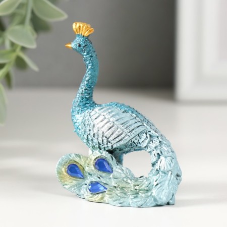 Polystone souvenir "Pavlin with rhinestones" 5.5x6.5 cm-2