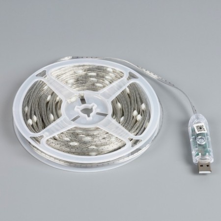 Smart garland "thread" 15 m dew, IP20, silver thread, 100 LED, control from the application, glow RGB, USB-6