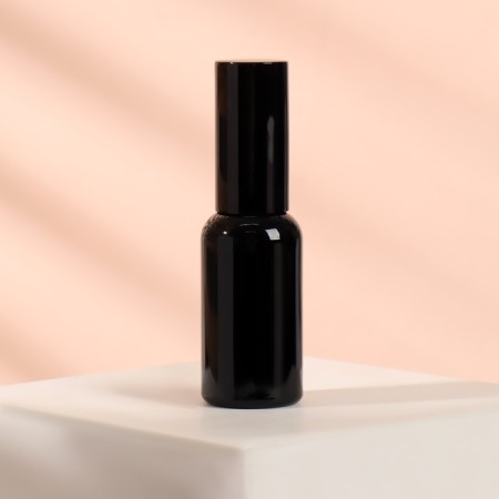 A glass bottle for storage, with a sprayer "Black", 30 ml, black color-5