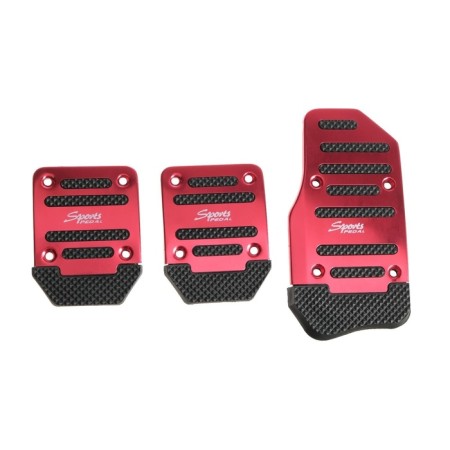 Cartage pedals, anti -slip, red, set 3 pcs-2