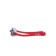 ATEMI M509 swimming glasses, silicone, red/white