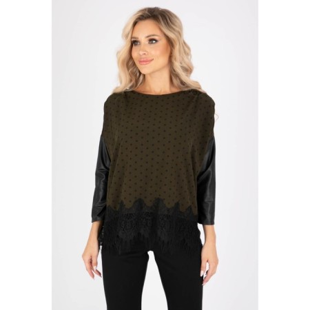 Female blouse, size 44, khaki color