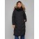 Coat insulated winter female, size 48, black color