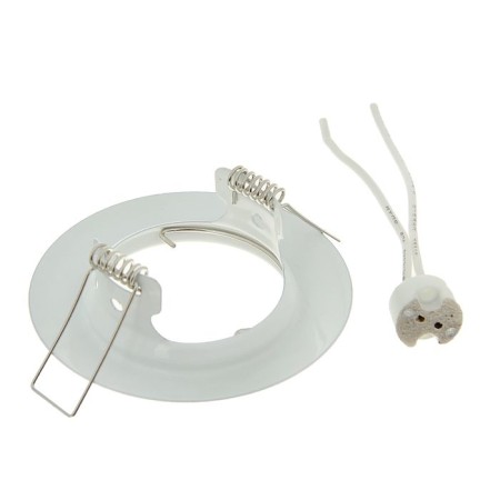 Building lamp Ecola, DL92, MR16, GU5.3, 30x80 mm, convex, white-1