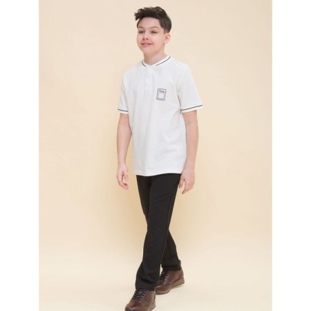 Henley T -shirt for Pelican boy, height 146 cm, milk color-5