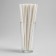 Cocktail tubes, set 25 pcs., White color
