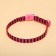 The cat collar "wave", with a bell, 30 x 1 cm, polyester, pink
