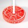 Hand lamp "Zemfira" E27 40W red 24x24x35 cm Risalux