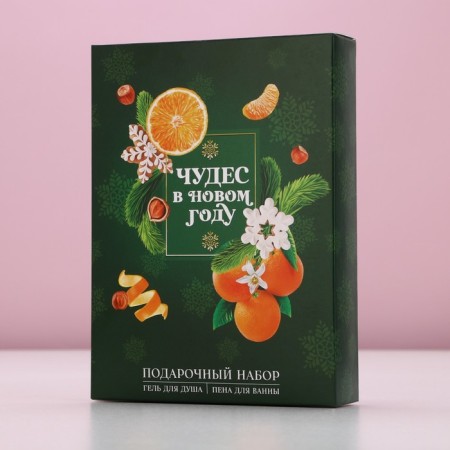 New Year. Gift set, shower gel and bath foam, 2 x 250 ml-6