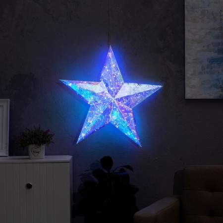 LED figure "Star" 60 cm, plastic, 220 V, glow white