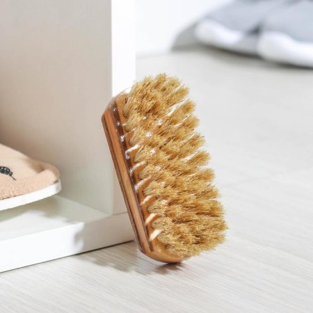 Shoe brush, 9 × 3.5 cm, natural bristles