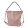 Women's backpack, artificial leather, pink 25x13x34 cm