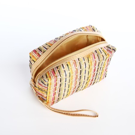 Lightning cosmetic bag, beige color-2
