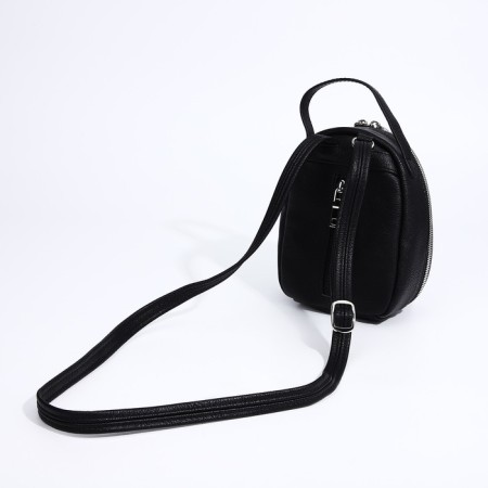Bag Cross-Bodi Medvedkovo with a zipper, black color-5