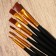 Drawing brush set 6 pcs. Synthetics are flat "Klimt" No. 1, 2, 3, 4, 5, 6