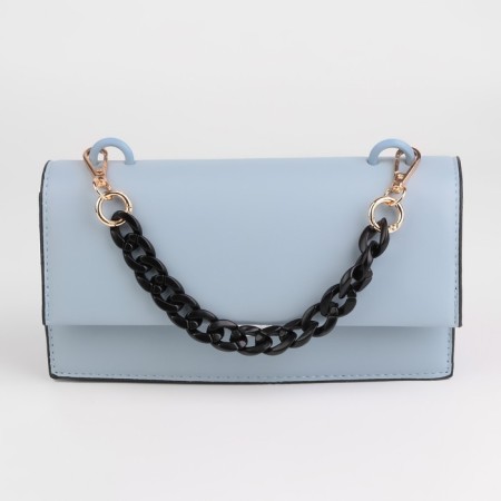 A chain for a bag, plastic, with carbines, 23 × 17 mm, 30 cm, black/gold color-2