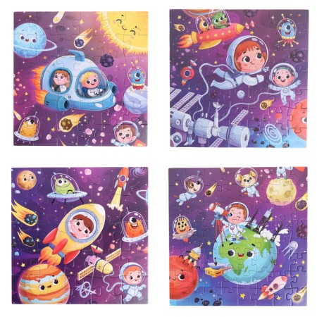 Puzzles 4 in 1 “Cosmic Adventure”, 25, 36, 49, 64 elements-9