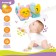 A rattle - a bracelet developing a "happy baby", a set of 2 pcs.