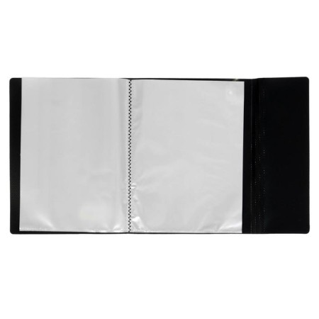 Folder 20 liners A5, 500 μm, Devente monochrome, texture, elastic band, black/neon yellow-1