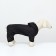 Overalls for animals, without lining, size m, black