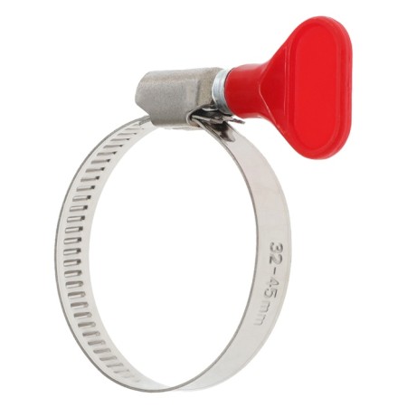 Clamp with the "lamb" Zein English, diameter 32-45 mm, 9 mm width, stainless steel-4
