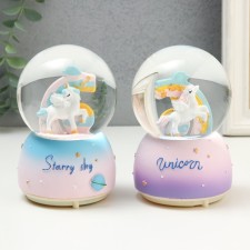 Souvenir Polystone Water Ball Light, music 