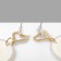 Earrings Plastic "Yaichnitsa", colored in gold
